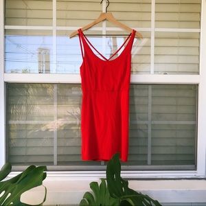 Red strappy tobi dress size small homecoming